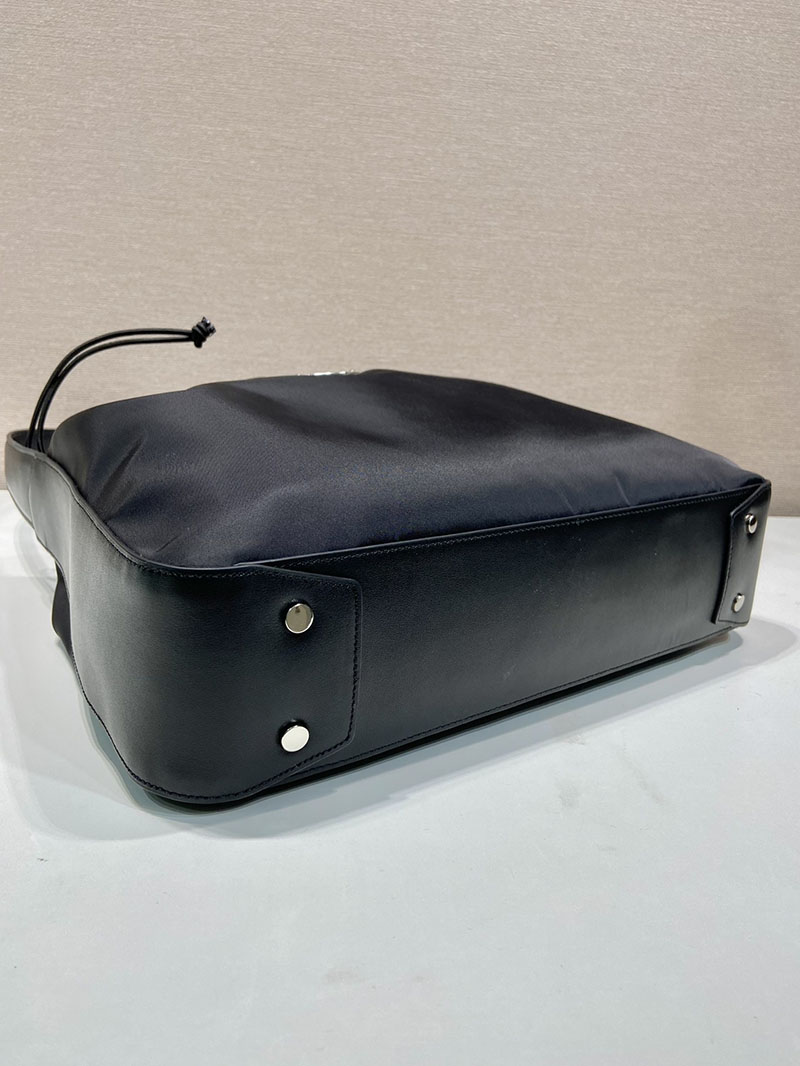プラダ アウトレット PRADA TWILLER Metallic Top-Handle バケットバック B6250 ブラック H品 プラダ ナイロンバッグ 人気 - 画像 (5)