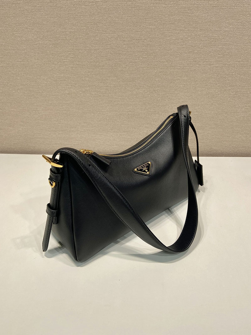 プラダ アウトレット PRADA エメ ミディアム レザー ショルダーバッグ 1BC229_2CYS_F0002_V_LVM ブラック H品 プラダ ショルダーバッグ 革 - 画像 (9)
