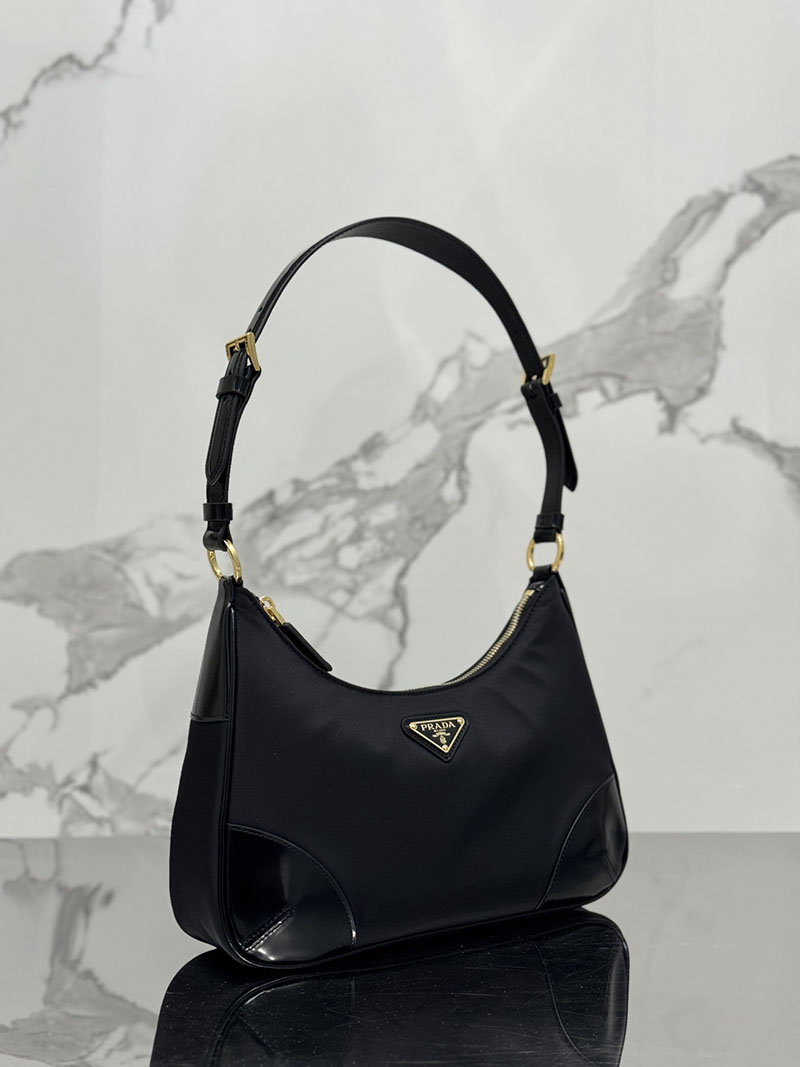 プラダ アウトレット PRADA Re-Nylon Re-Edition 2002 ショルダーバッグ 1BC214_R789_F0002_V_OOO ブラック H品 プラダ ナイロンバッグ 人気 - 画像 (9)
