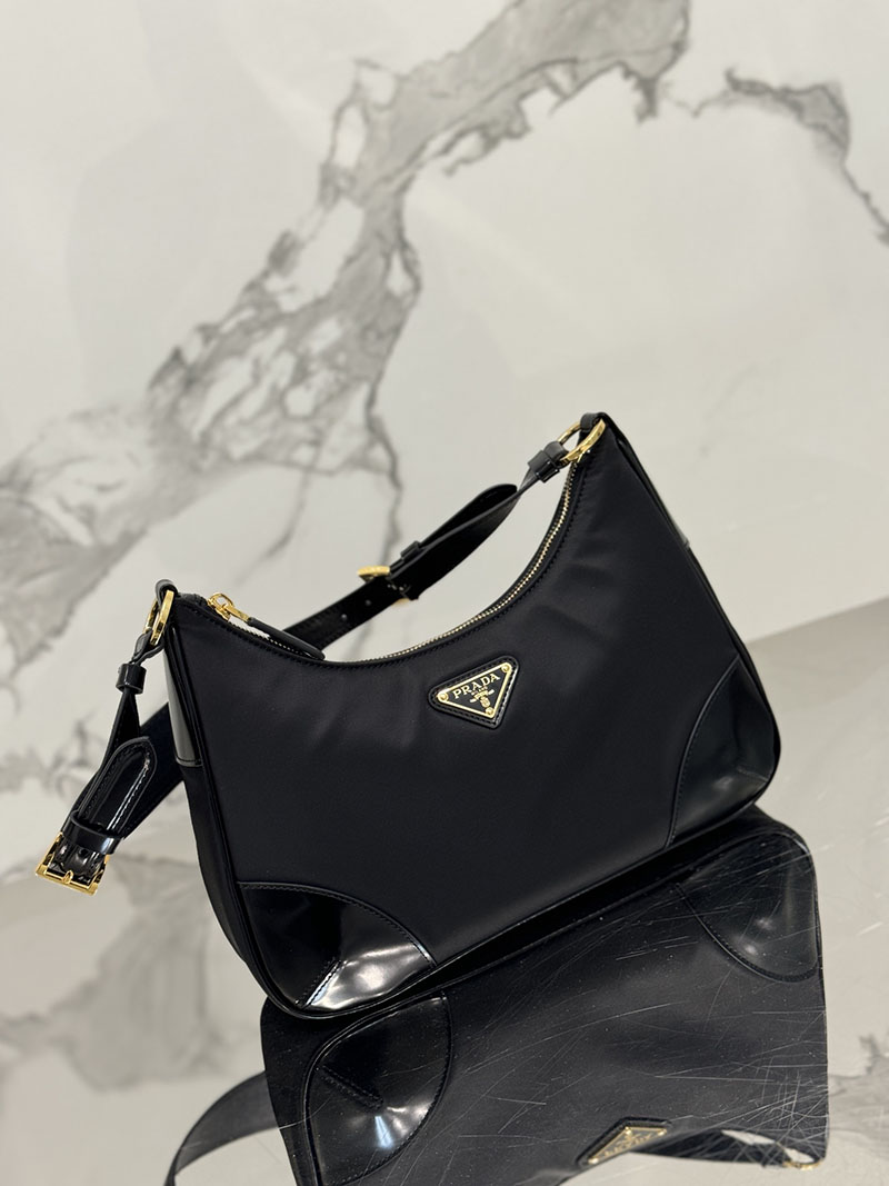 プラダ アウトレット PRADA Re-Nylon Re-Edition 2002 ショルダーバッグ 1BC214_R789_F0002_V_OOO ブラック H品 プラダ ナイロンバッグ 人気 - 画像 (5)
