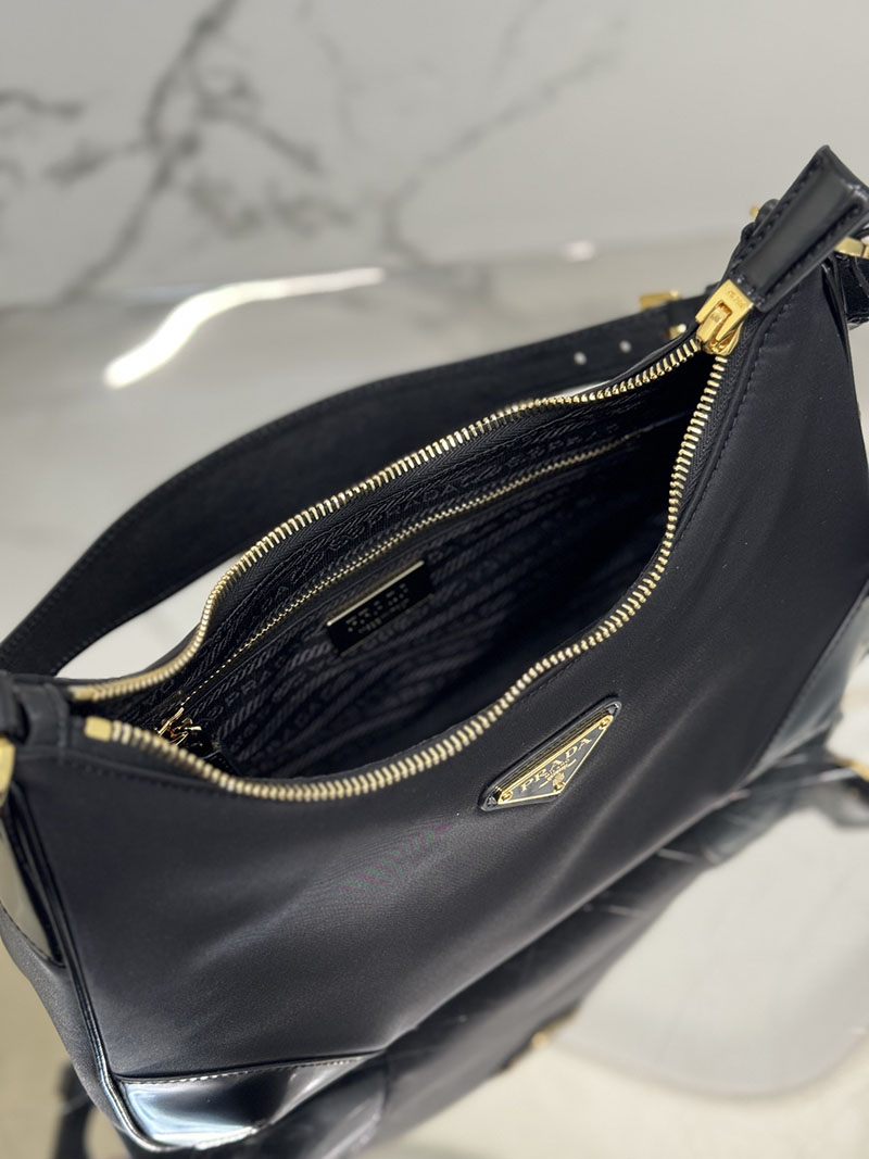 プラダ アウトレット PRADA Re-Nylon Re-Edition 2002 ショルダーバッグ 1BC214_R789_F0002_V_OOO ブラック H品 プラダ ナイロンバッグ 人気 - 画像 (3)