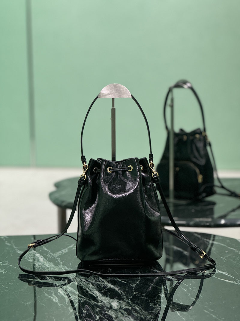 プラダ アウトレット PRADA デュエット Re-Nylon バケットバッグ 1BH038_RV44_F0002_V_UOO ブラック H品 プラダ ナイロンバッグ 人気 - 画像 (7)