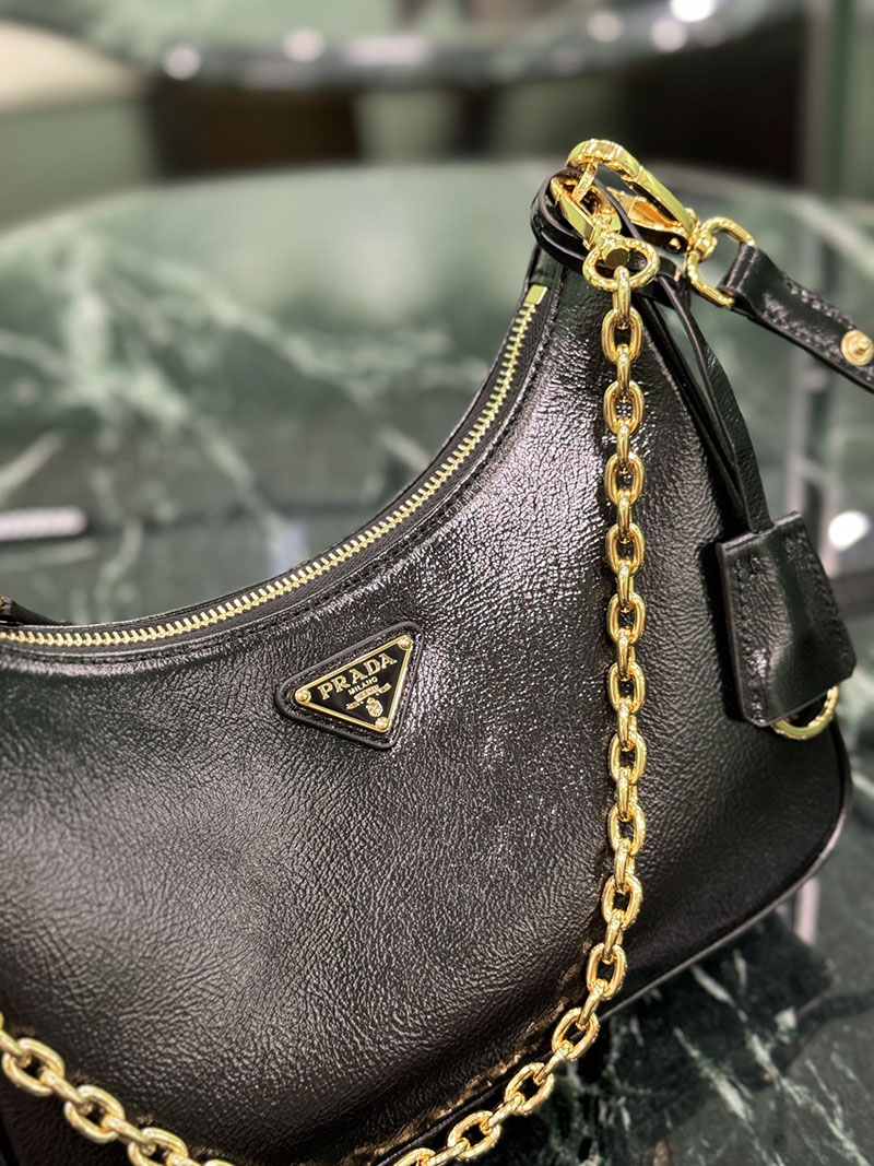 プラダ アウトレット PRADA Re-Edition サフィアーノレザー ミニバッグ 1BC204_NZV_F0632_V_QOM ブラック H品 プラダ ミニバッグ 人気 - 画像 (6)