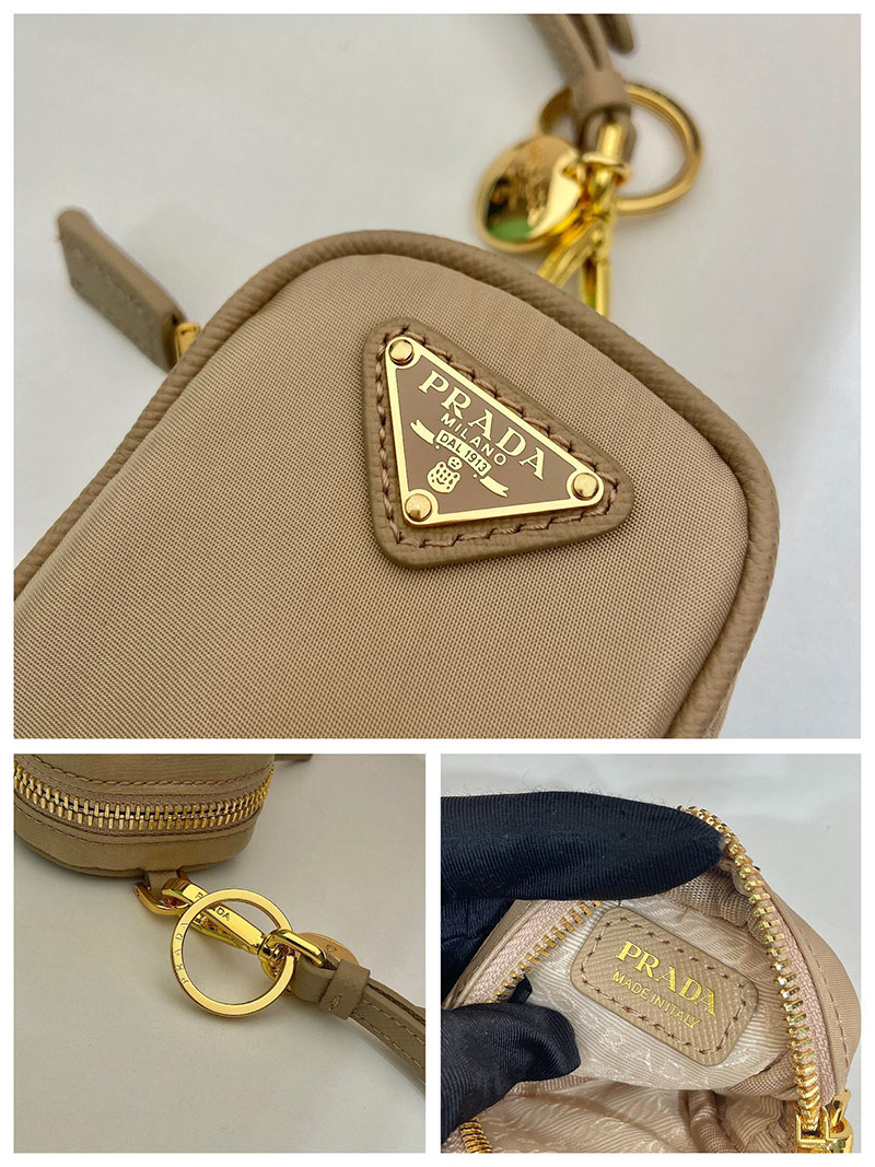 プラダ アウトレット PRADA Re-Edition 1978 Re-Nylon ミニポーチ 1TT200_2DMK_F0Y8C ベージュ H品 プラダ ミニポーチ ナイロン - 画像 (2)