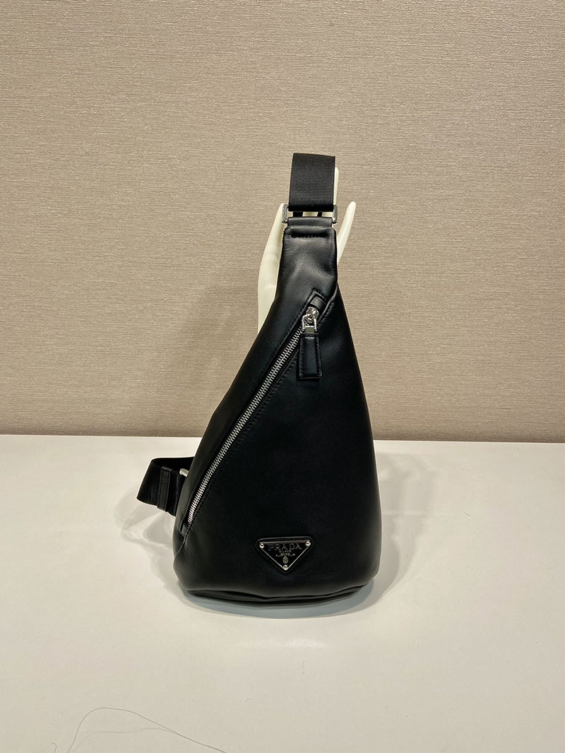 プラダ アウトレット PRADA クロス ヴィッテロダイノレザー ワンショルダーバッグ 2VZ092_2BBE_F0002_V_OLO ブラック H品 プラダ ワンショルダーバッグ メンズ - 画像 (9)