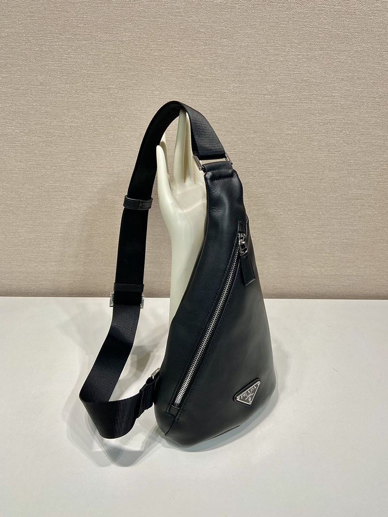 プラダ アウトレット PRADA クロス ヴィッテロダイノレザー ワンショルダーバッグ 2VZ092_2BBE_F0002_V_OLO ブラック H品 プラダ ワンショルダーバッグ メンズ - 画像 (8)