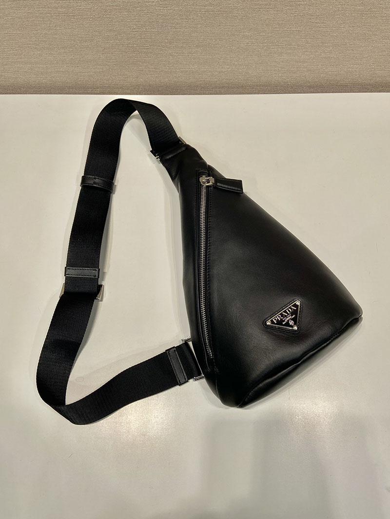プラダ アウトレット PRADA クロス ヴィッテロダイノレザー ワンショルダーバッグ 2VZ092_2BBE_F0002_V_OLO ブラック H品 プラダ ワンショルダーバッグ メンズ - 画像 (7)