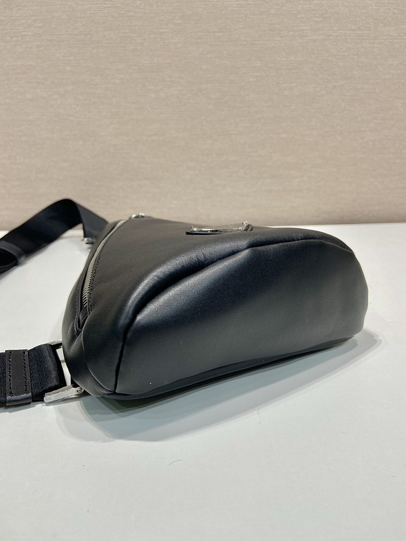 プラダ アウトレット PRADA クロス ヴィッテロダイノレザー ワンショルダーバッグ 2VZ092_2BBE_F0002_V_OLO ブラック H品 プラダ ワンショルダーバッグ メンズ - 画像 (6)