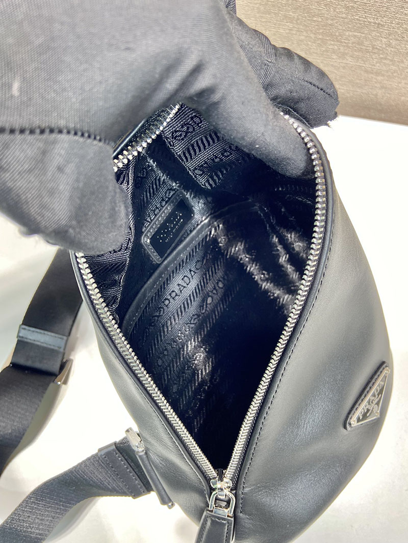 プラダ アウトレット PRADA クロス ヴィッテロダイノレザー ワンショルダーバッグ 2VZ092_2BBE_F0002_V_OLO ブラック H品 プラダ ワンショルダーバッグ メンズ - 画像 (3)
