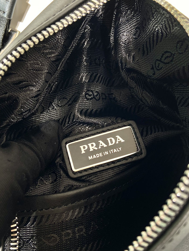 プラダ アウトレット PRADA クロス ヴィッテロダイノレザー ワンショルダーバッグ 2VZ092_2BBE_F0002_V_OLO ブラック H品 プラダ ワンショルダーバッグ メンズ - 画像 (2)