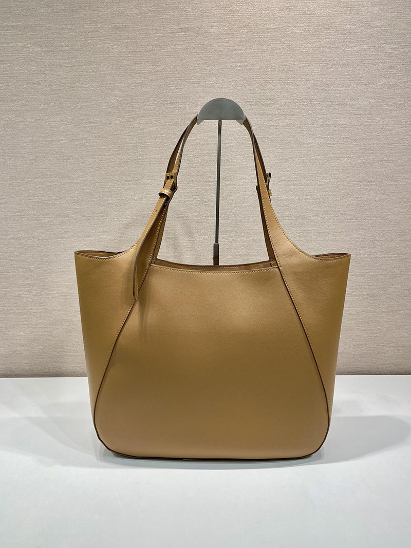 プラダ アウトレット PRADA ロゴ入り ラージサイズ レザートートバッグ 1BG512_2CYS_F03BH_V_OOO ブラウン H品 プラダ トートバッグ 人気 - 画像 (7)