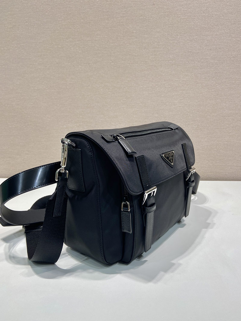 プラダ アウトレット PRADA Re-Nylon ショルダーバッグ 1BD953_RV44_F0002_V_B1M ブラック H品 プラダ メッセンジャーバッグ ナイロン - 画像 (9)
