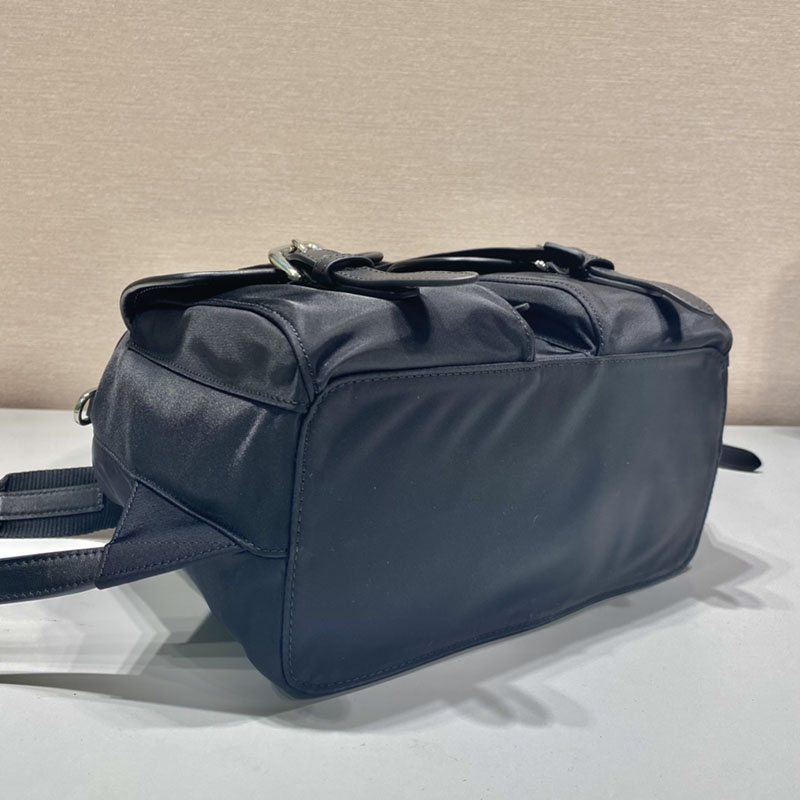 プラダ アウトレット PRADA スモール Re-Nylon バックパック 1BZ677_RV44_F0002_V_OOO ブラック H品 プラダ バックパック ナイロン - 画像 (6)