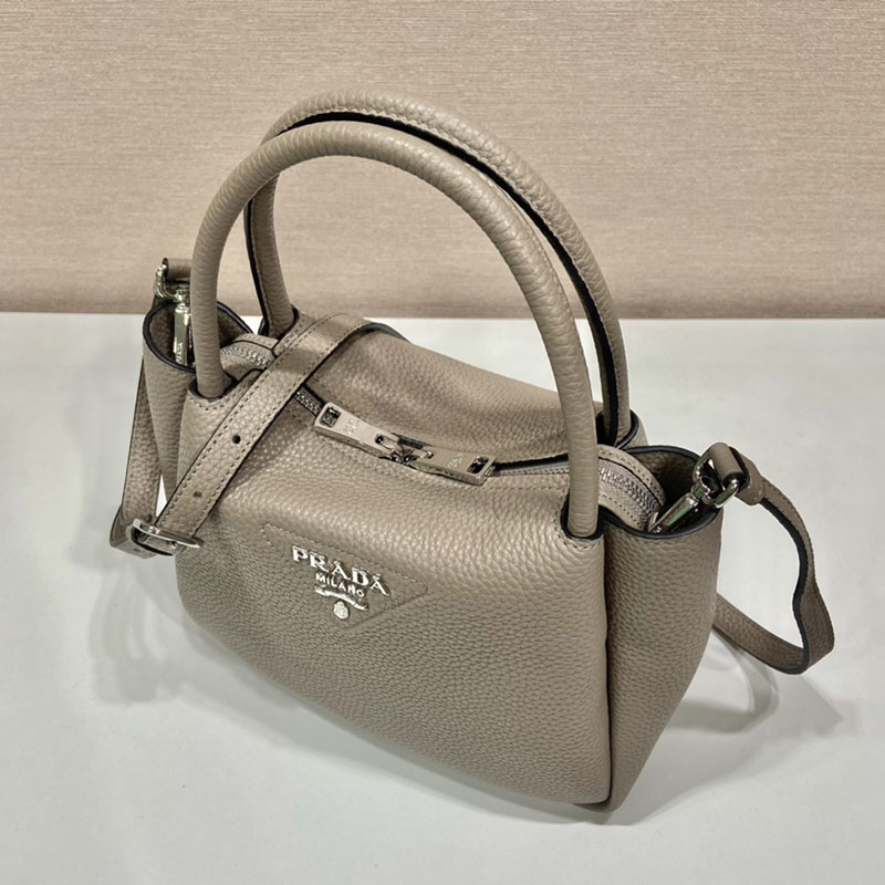 プラダ アウトレット PRADA 2WAY レディース トライアングルロゴ ハンドバッグ ショルダーバッグ 肩掛け 斜め掛け ヴィッテロダイノ 鞄 1BC145 グレージュ H品 プラダ バッグ 人気 - 画像 (8)