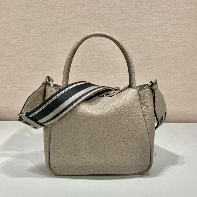 プラダ アウトレット PRADA 2WAY レディース トライアングルロゴ ハンドバッグ ショルダーバッグ 肩掛け 斜め掛け ヴィッテロダイノ 鞄 1BC145 グレージュ H品 プラダ バッグ 人気 - 画像 (7)