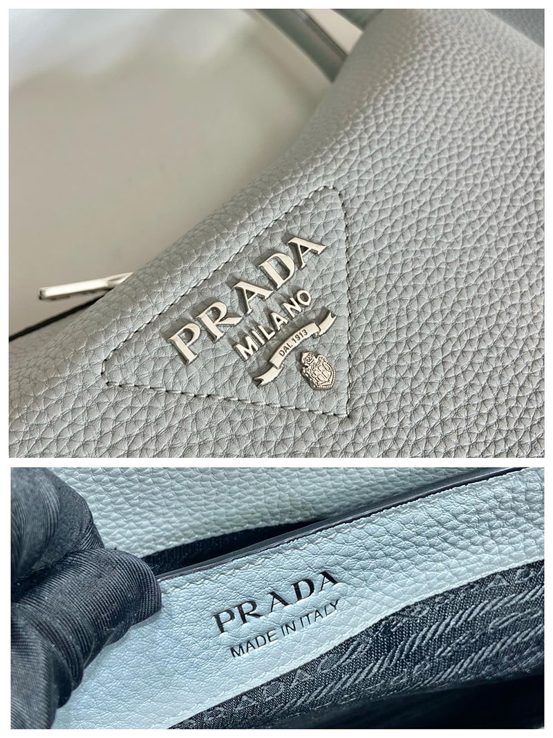 プラダ アウトレット PRADA 新作 スモール レザー ハンドバッグ 1BC145_2DKV_F010I_V_3OO ライトブルー H品 プラダ バッグ 人気 - 画像 (2)
