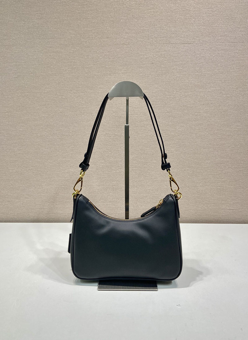 プラダ アウトレット PRADA Re-Edition ベルベット ミニバッグ 1BC204_2C7Q_F0002_V_JOO ブラック H品 プラダ バッグ 人気 - 画像 (7)