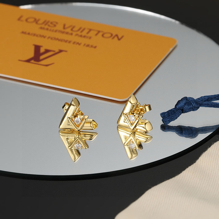 最高級ルイヴィトンスーパーコピー ルイヴィトンピアスコピー ピアス LV ヴォルト ワン(イエローゴールド×ダイヤモンド) Q96969 - 画像 (6)