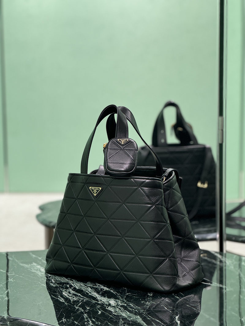 プラダ アウトレット PRADA ヴィッテロ スティッチ 2WAY トートバッグ 1BG547_2C53_F0002_V_T9I ブラック H品 プラダ トートバッグ クリーニング - 画像 (9)
