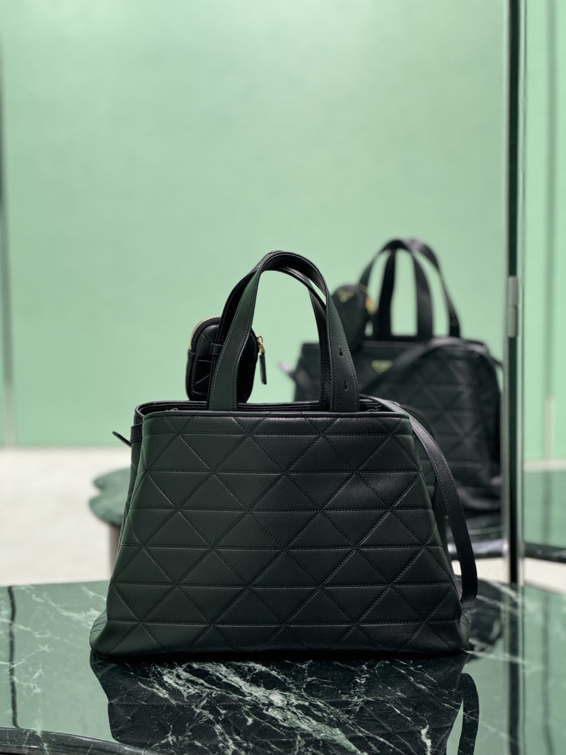 プラダ アウトレット PRADA ヴィッテロ スティッチ 2WAY トートバッグ 1BG547_2C53_F0002_V_T9I ブラック H品 プラダ トートバッグ クリーニング - 画像 (7)