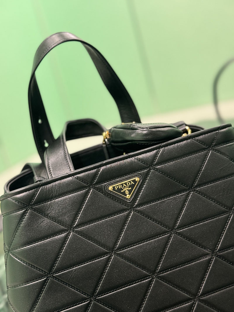 プラダ アウトレット PRADA ヴィッテロ スティッチ 2WAY トートバッグ 1BG547_2C53_F0002_V_T9I ブラック H品 プラダ トートバッグ クリーニング - 画像 (6)