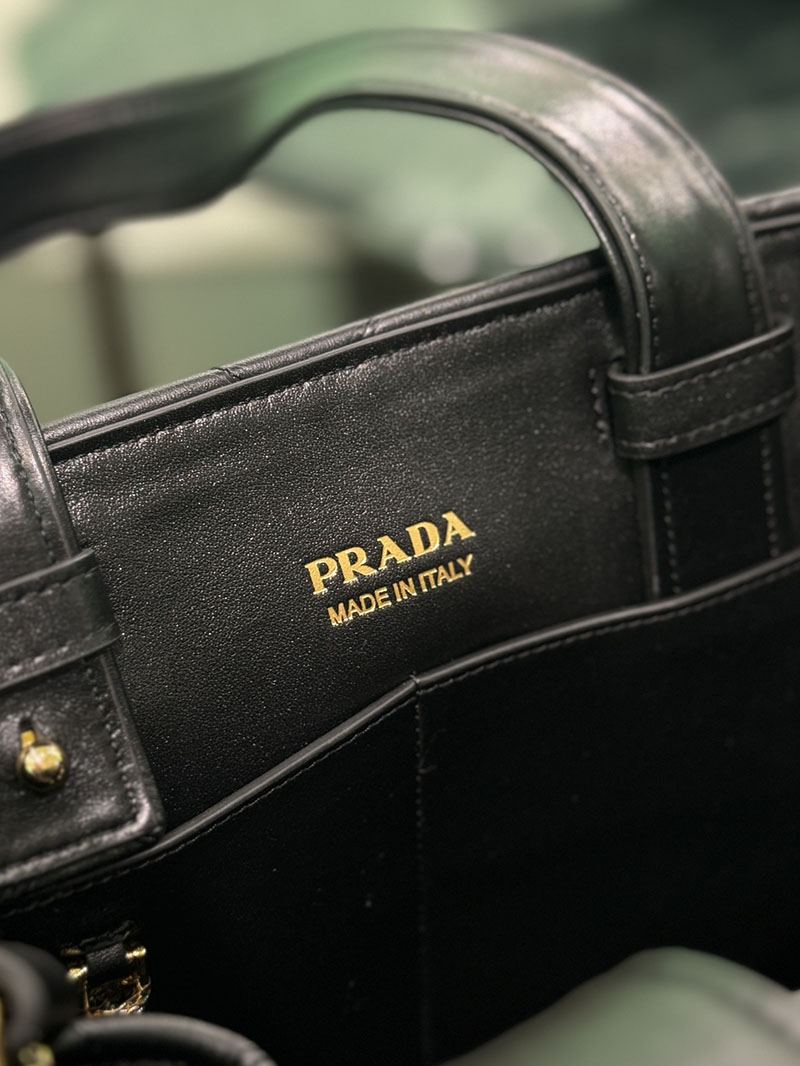 プラダ アウトレット PRADA ヴィッテロ スティッチ 2WAY トートバッグ 1BG547_2C53_F0002_V_T9I ブラック H品 プラダ トートバッグ クリーニング - 画像 (2)