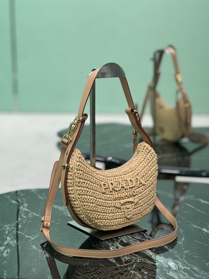 プラダ アウトレット PRADA アーケ クロシェ ショルダーバッグ 1BC194_2M2T_F0018_V_OUO ナチュラル H品 プラダ ショルダーバッグ アウトレット - 画像 (9)