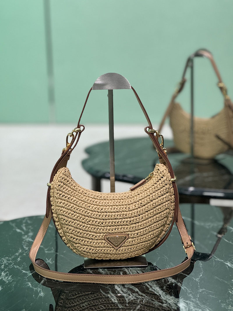 プラダ アウトレット PRADA アーケ クロシェ ショルダーバッグ 1BC194_2M2T_F0018_V_OUO ナチュラル H品 プラダ ショルダーバッグ アウトレット - 画像 (7)