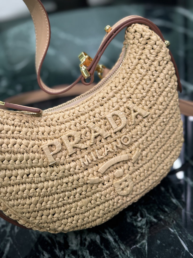 プラダ アウトレット PRADA アーケ クロシェ ショルダーバッグ 1BC194_2M2T_F0018_V_OUO ナチュラル H品 プラダ ショルダーバッグ アウトレット - 画像 (6)