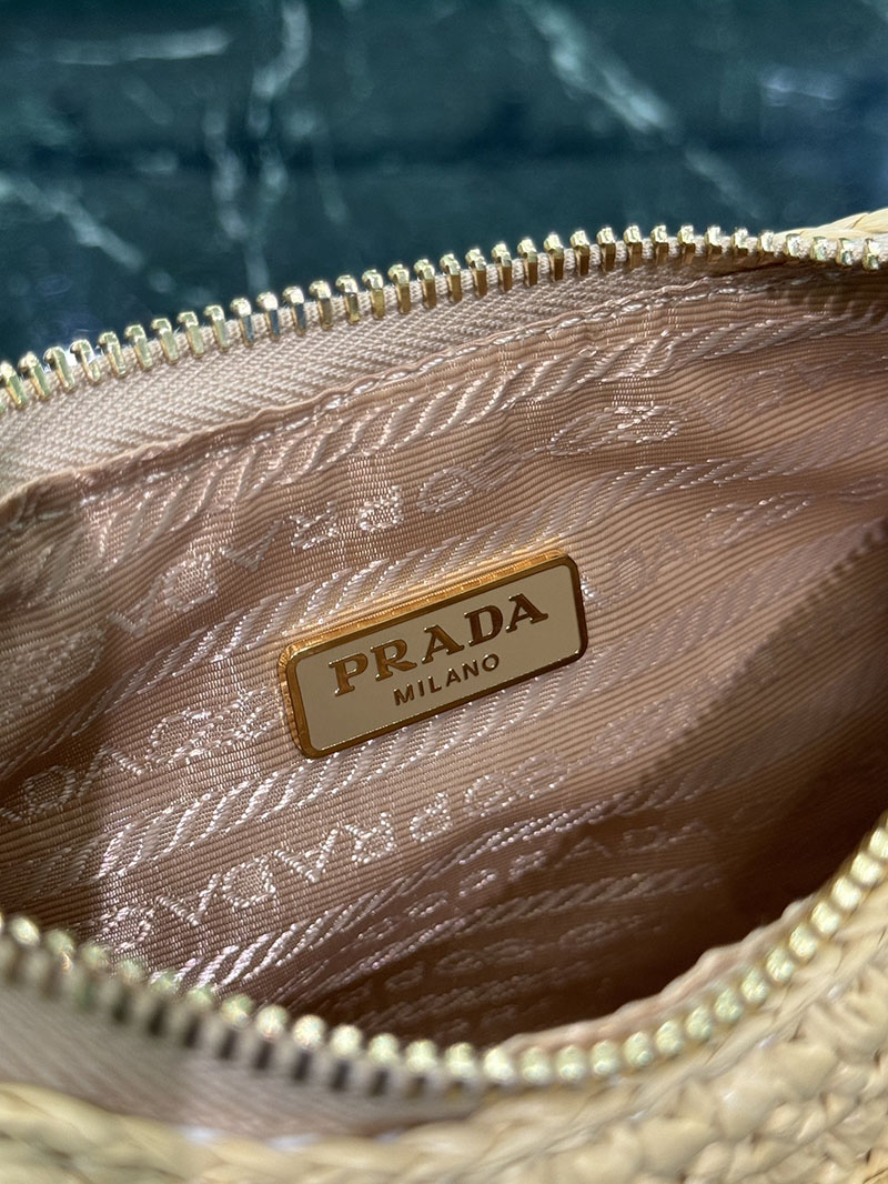 プラダ アウトレット PRADA Re-Edition クロシェ ミニバッグ 1BC204_2M2T_F0018_V_JUO ナチュラル H品 プラダ ミニバッグ チェーン - 画像 (2)