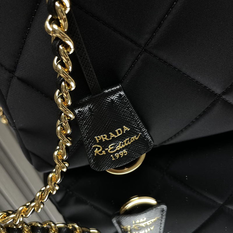 プラダ アウトレット PRADA トートバッグ ショルダーバッグ リエディション 1BG468_2AOS_F0002 ブラック H品 プラダ ショルダーバッグ 激安 - 画像 (8)