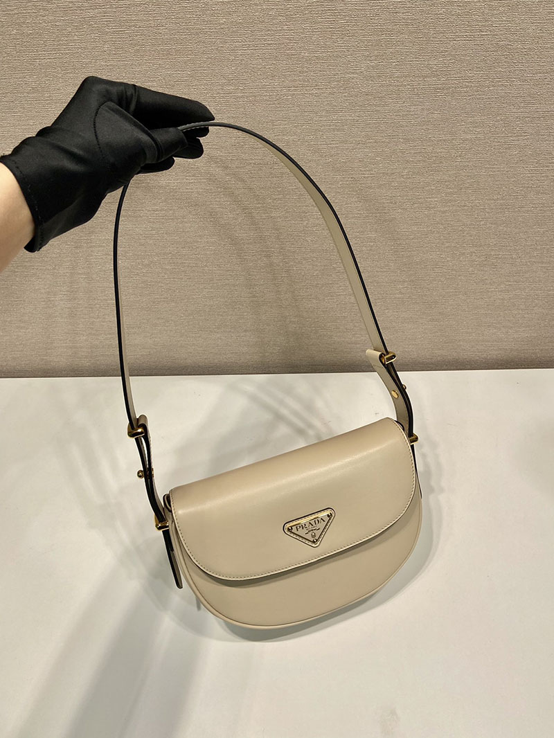 プラダ アウトレット PRADA フラップ付 プラダ アーケ レザー ショルダーバッグ 1BD365_ASK_F0236_V_HVO ベージュ H品 プラダ ショルダーバッグ 激安 - 画像 (8)