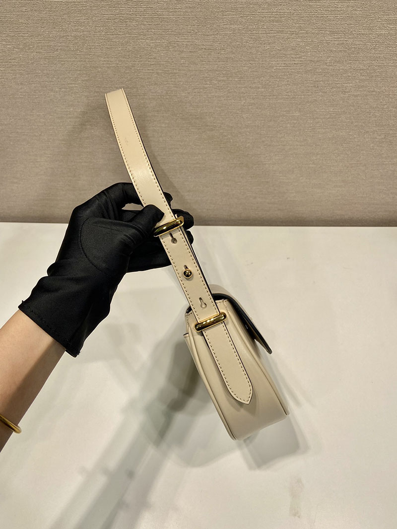 プラダ アウトレット PRADA フラップ付 プラダ アーケ レザー ショルダーバッグ 1BD365_ASK_F0236_V_HVO ベージュ H品 プラダ ショルダーバッグ 激安 - 画像 (6)
