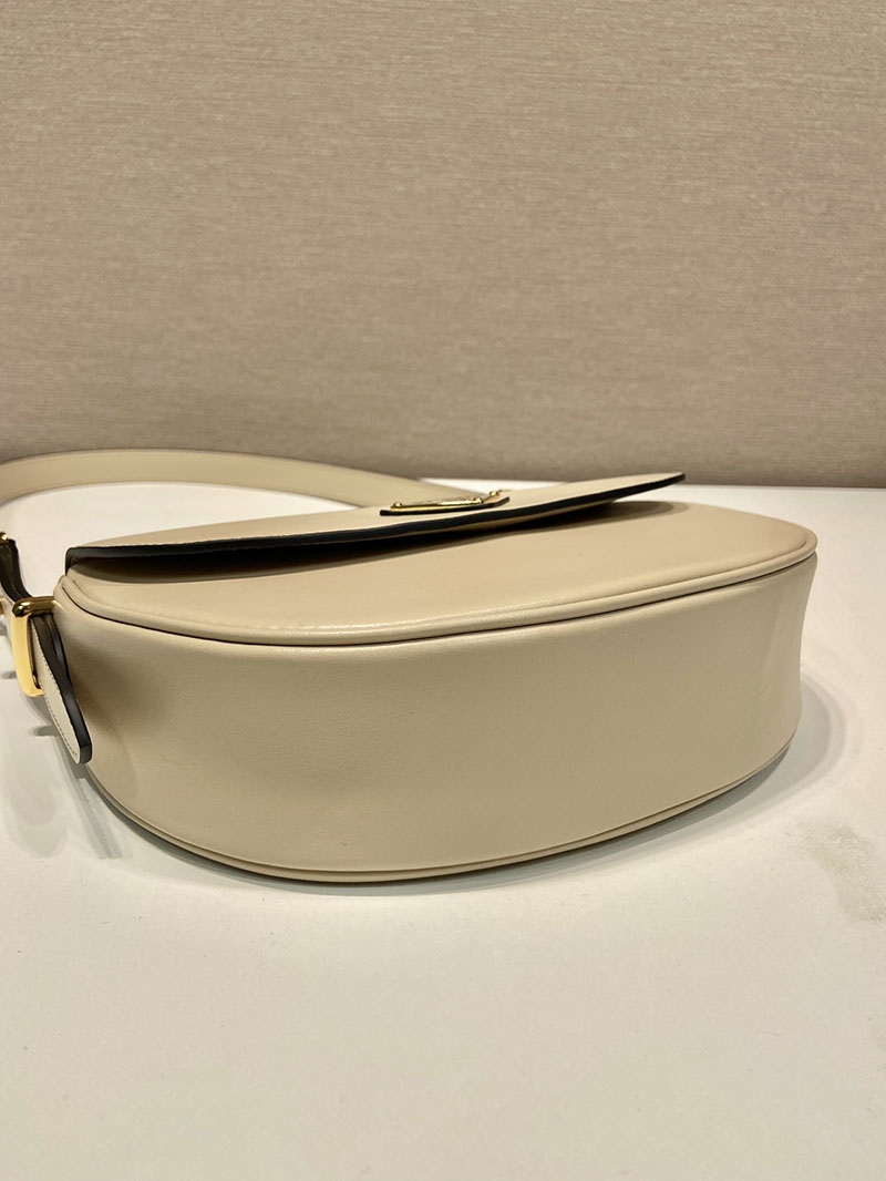 プラダ アウトレット PRADA フラップ付 プラダ アーケ レザー ショルダーバッグ 1BD365_ASK_F0236_V_HVO ベージュ H品 プラダ ショルダーバッグ 激安 - 画像 (5)