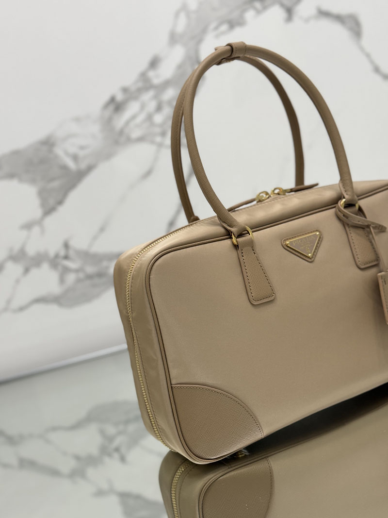 プラダ アウトレット PRADA Re-Edition 1978 Re-Nylon ラージ ダブルハンドルバッグ 1BB114_R064_F0594_V_TOO ブラウン H品 プラダ ナイロン 2way バッグ - 画像 (8)