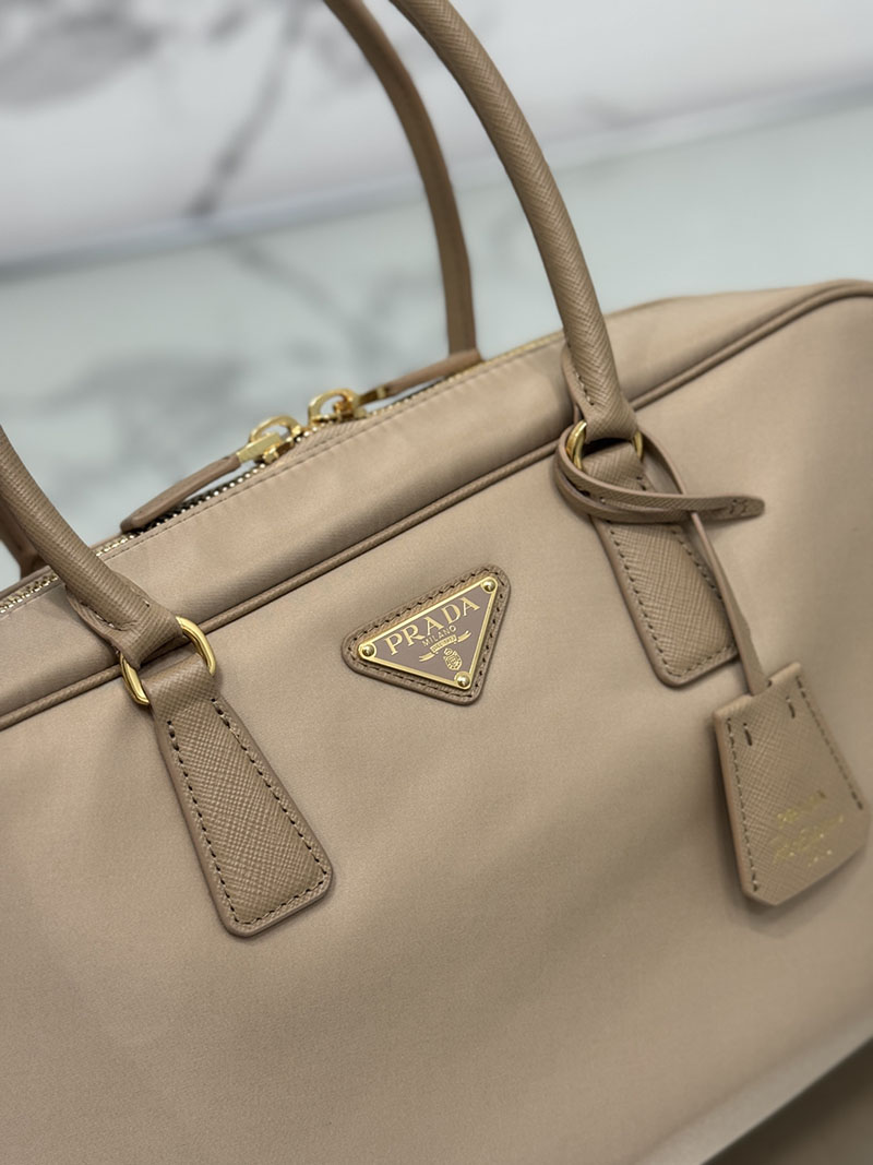 プラダ アウトレット PRADA Re-Edition 1978 Re-Nylon ラージ ダブルハンドルバッグ 1BB114_R064_F0594_V_TOO ブラウン H品 プラダ ナイロン 2way バッグ - 画像 (6)