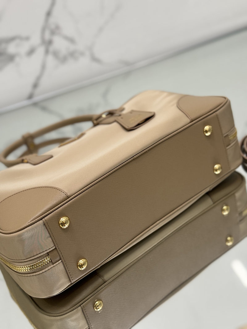 プラダ アウトレット PRADA Re-Edition 1978 Re-Nylon ラージ ダブルハンドルバッグ 1BB114_R064_F0594_V_TOO ブラウン H品 プラダ ナイロン 2way バッグ - 画像 (4)