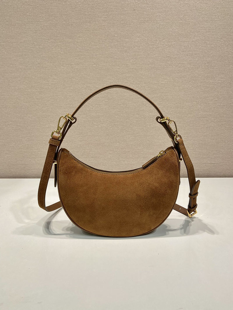 プラダ アウトレット PRADA アーケ スエード ショルダーバッグ 1BC194_2C4S_F03OE_V_OOO キャメル H品 プラダ チェーンバッグ 公式 - 画像 (7)