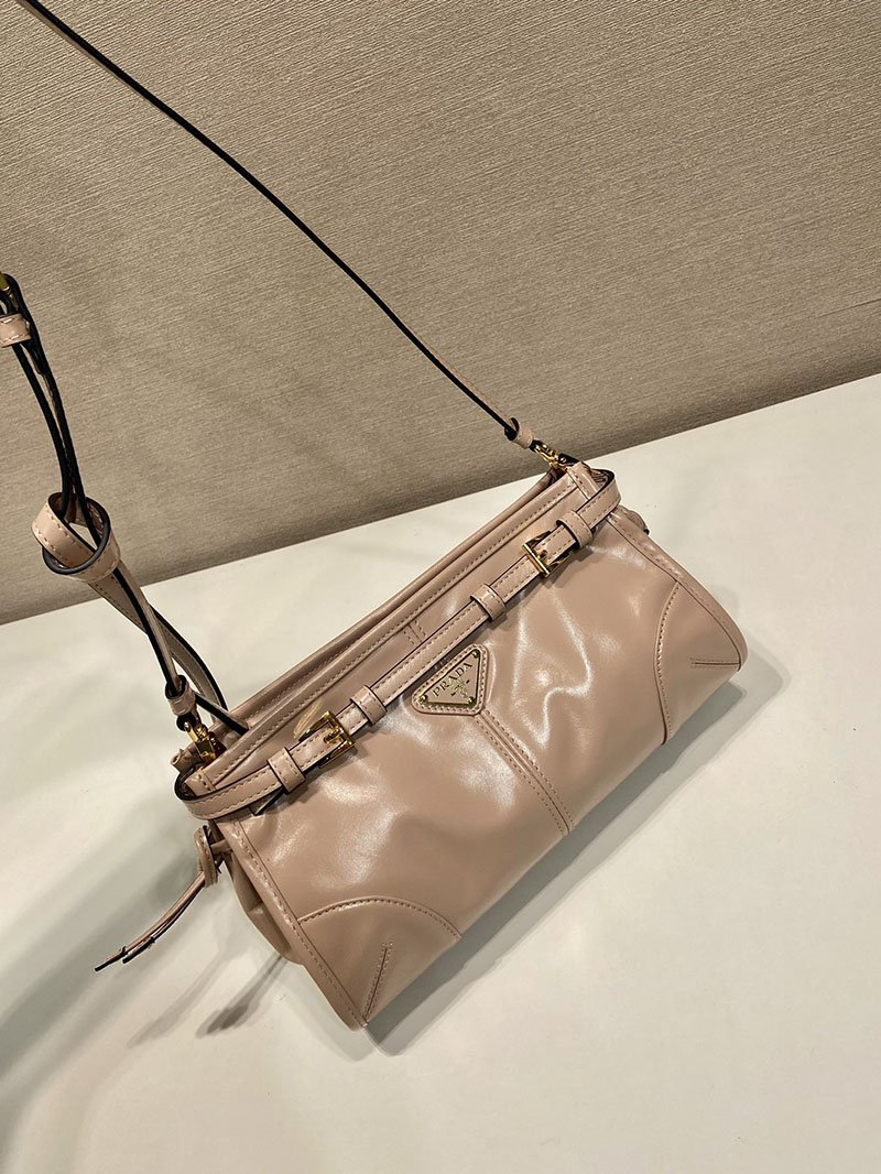 プラダ アウトレット PRADA ボニー スモール ソフトルックスレザー ショルダーバッグ 1BH215_2CYR_F0236_V_OOO ピンクベージュ H品 プラダ 斜めがけバッグ - 画像 (8)