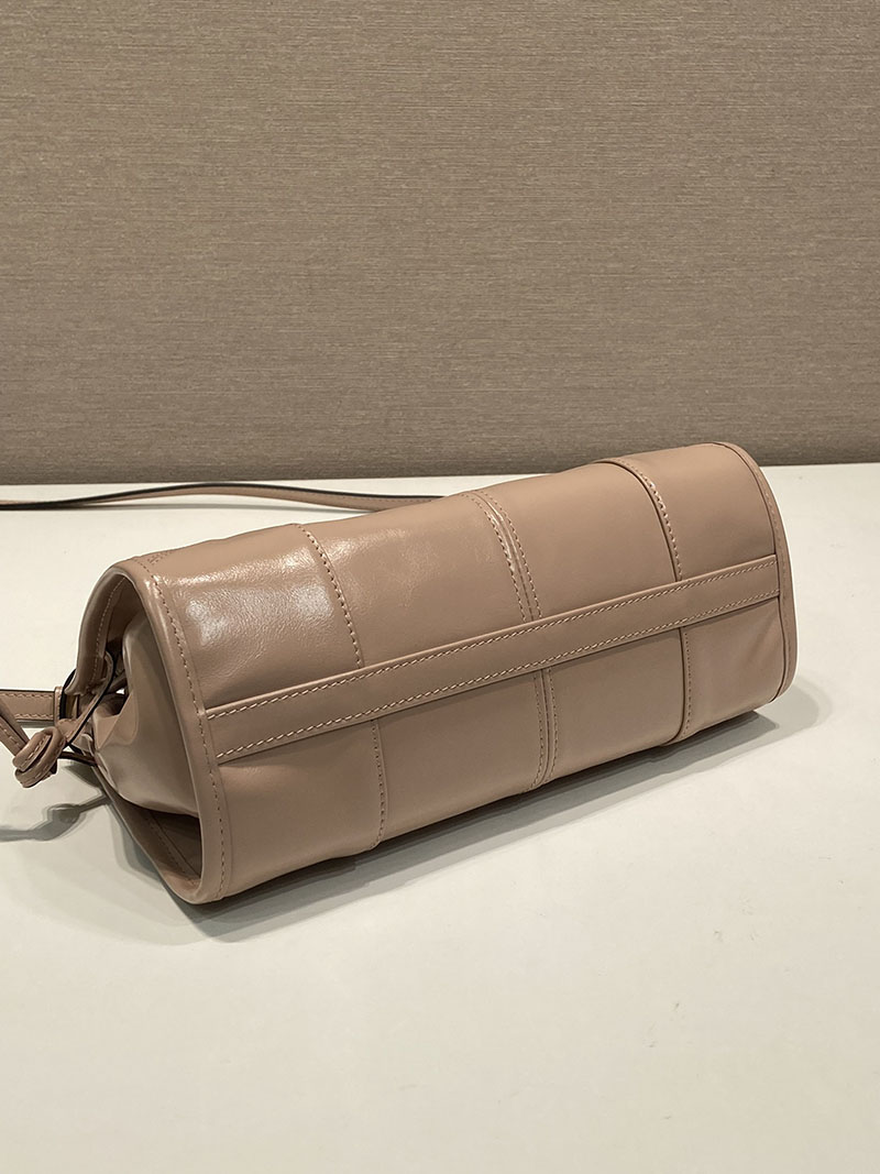 プラダ アウトレット PRADA ボニー スモール ソフトルックスレザー ショルダーバッグ 1BH215_2CYR_F0236_V_OOO ピンクベージュ H品 プラダ 斜めがけバッグ - 画像 (5)