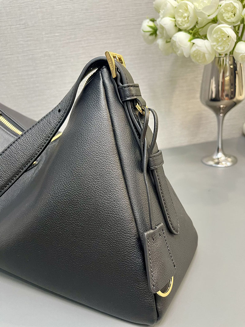 プラダ アウトレット PRADA エメ ラージ ソフトグレインレザー ショルダーバッグ 1BC228_2CYS_F0002_V_LVM ブラック H品 プラダ アウトレット バッグ 新作 - 画像 (7)
