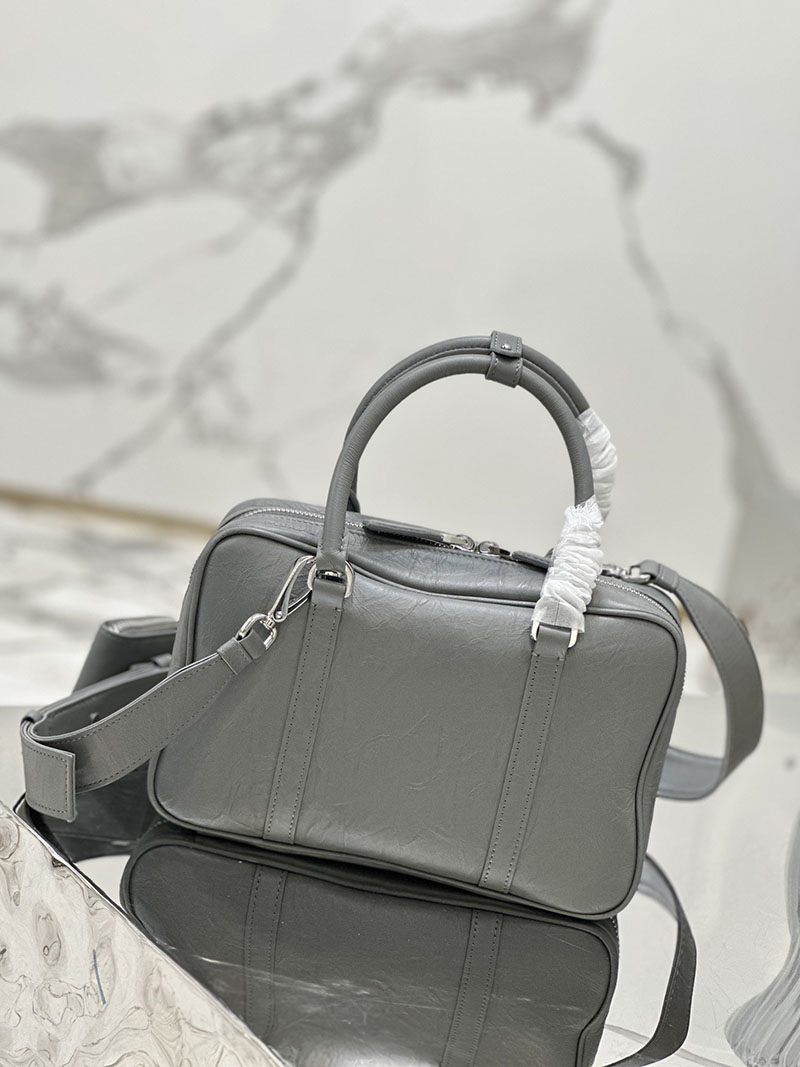 プラダ アウトレット PRADA 新作ナッパアンティークトップハンドルバッグ 1BB092_UVL_F0480_V_T2O グレー H品 プラダ アウトレット バッグ 新作 - 画像 (5)