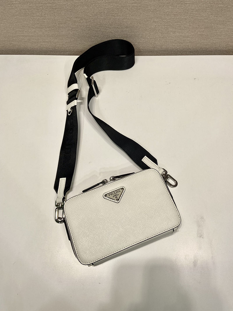 プラダ アウトレット PRADA サフィアーノレザー ベルトバッグ 2VH156_9Z2_F0PG7_V_OOO ホワイト H品 プラダ ミニショルダー 通勤用 - 画像 (7)