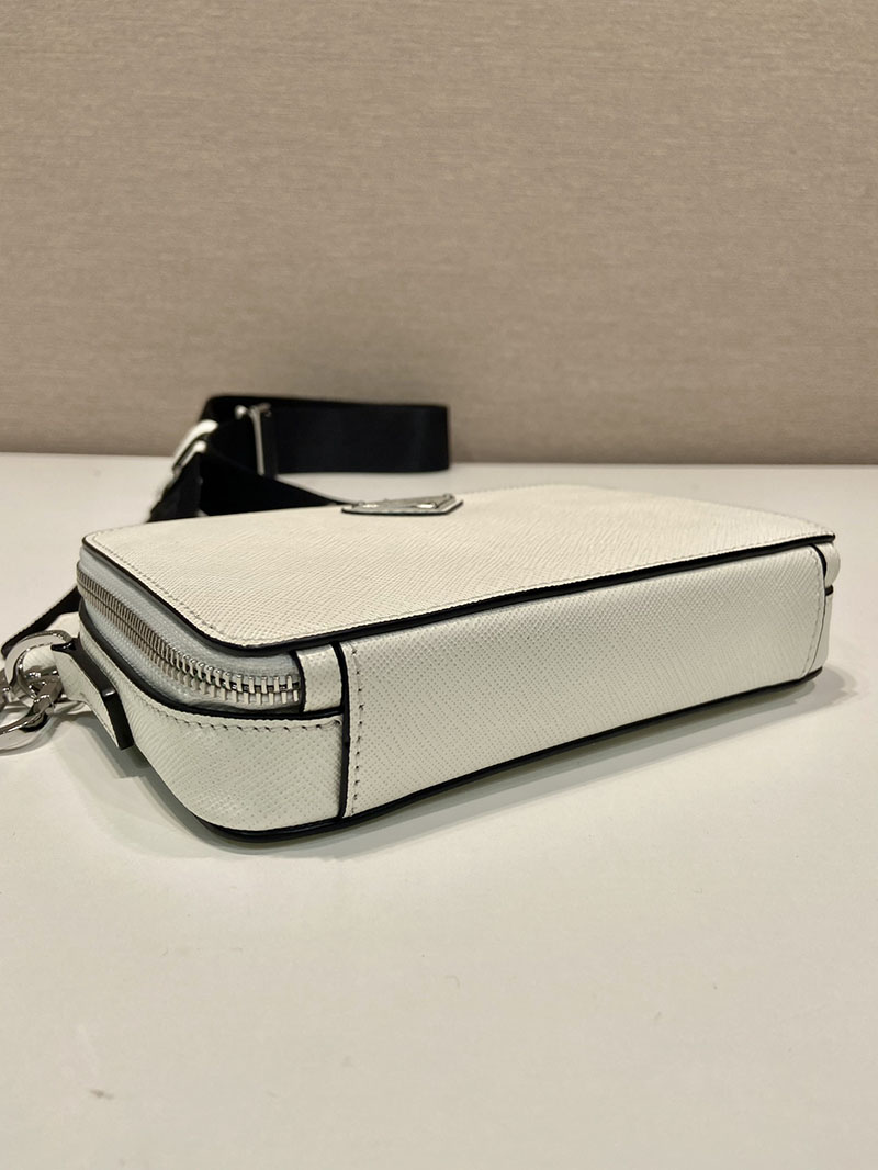プラダ アウトレット PRADA サフィアーノレザー ベルトバッグ 2VH156_9Z2_F0PG7_V_OOO ホワイト H品 プラダ ミニショルダー 通勤用 - 画像 (5)