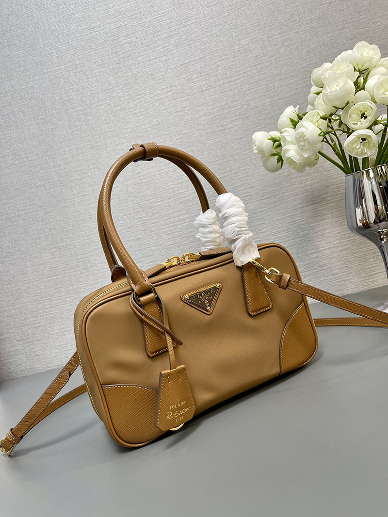 プラダ アウトレット PRADA Re-Edition 1978 Re-Nylon ラージ ダブルハンドルバッグ 1BB114_R064_F0594_V_TOO ブラウン H品 プラダ アウトレット バッグ 新作 - 画像 (8)