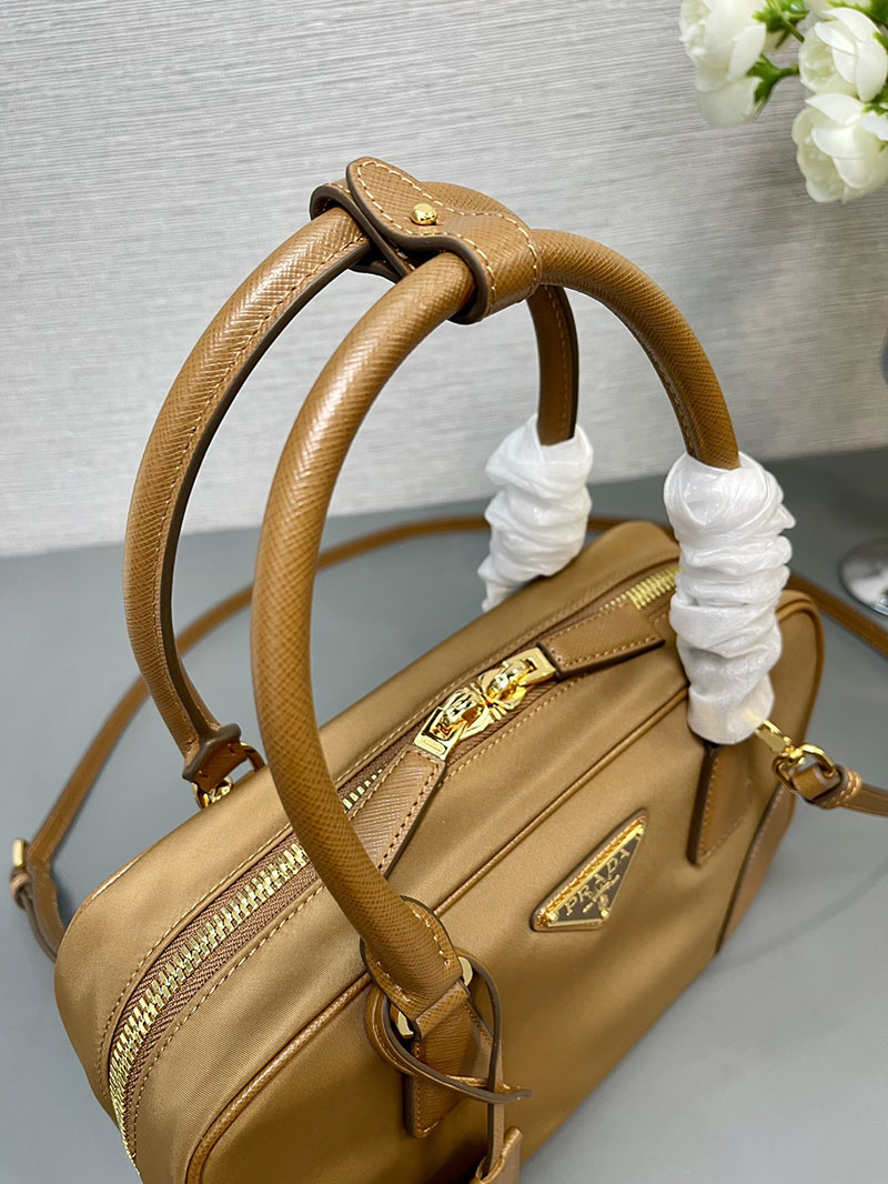 プラダ アウトレット PRADA Re-Edition 1978 Re-Nylon ラージ ダブルハンドルバッグ 1BB114_R064_F0594_V_TOO ブラウン H品 プラダ アウトレット バッグ 新作 - 画像 (5)