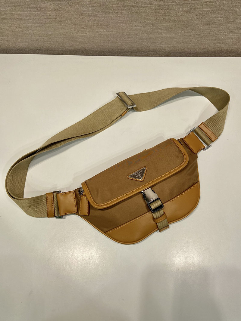 プラダ アウトレット PRADA Re-Nylon ショルダーバッグ 2VH176_2CX2_F0046_V_OOO ブランデー H品 プラダ バッグ メンズ アウトレット 正規品 - 画像 (9)