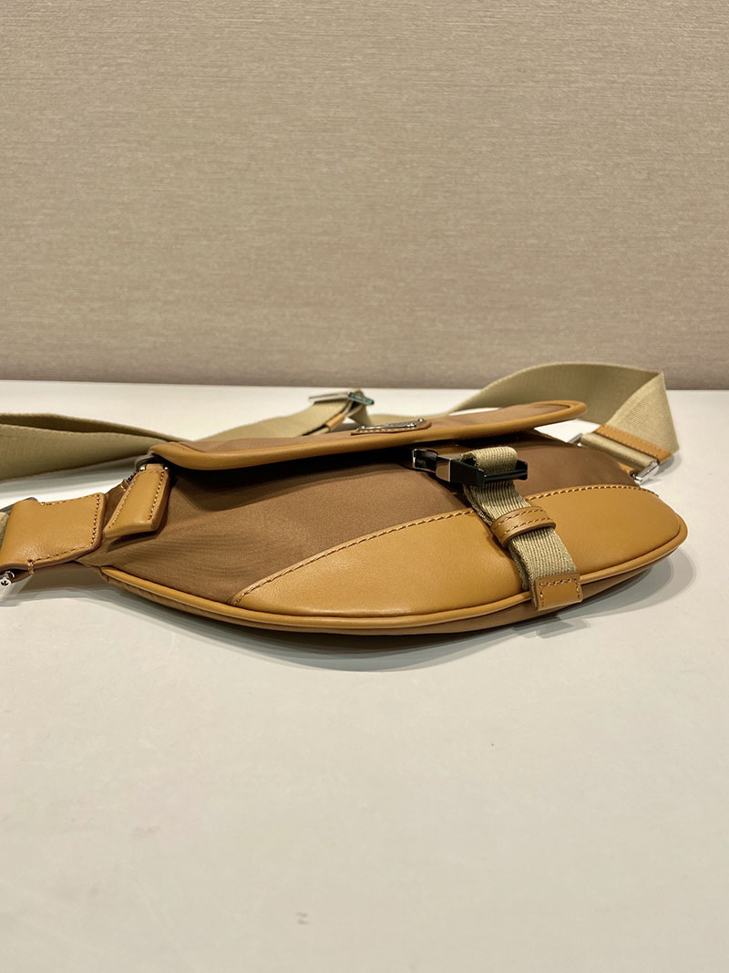 プラダ アウトレット PRADA Re-Nylon ショルダーバッグ 2VH176_2CX2_F0046_V_OOO ブランデー H品 プラダ バッグ メンズ アウトレット 正規品 - 画像 (6)