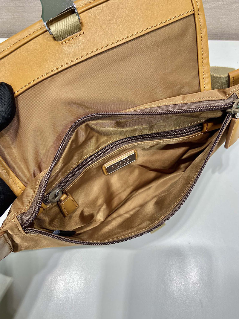 プラダ アウトレット PRADA Re-Nylon ショルダーバッグ 2VH176_2CX2_F0046_V_OOO ブランデー H品 プラダ バッグ メンズ アウトレット 正規品 - 画像 (3)