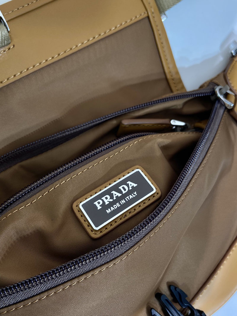 プラダ アウトレット PRADA Re-Nylon ショルダーバッグ 2VH176_2CX2_F0046_V_OOO ブランデー H品 プラダ バッグ メンズ アウトレット 正規品 - 画像 (2)